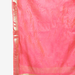 Indibelle Women Rayon Slub Abstract Print Straight Kurta set (Pink)