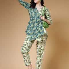 Indibelle-Green-Floral-Co-ord-Set