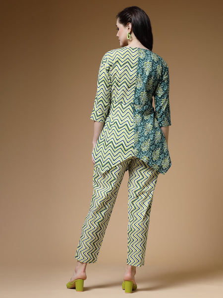 Indibelle-Green-Floral-Co-ord-Set