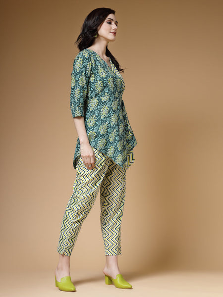 Indibelle-Green-Floral-Co-ord-Set
