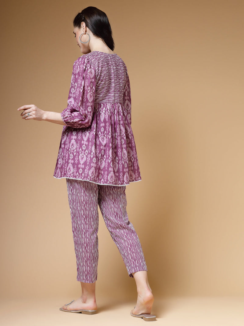 Indibelle-Purple-Ikat-Print-Co-ord-Set