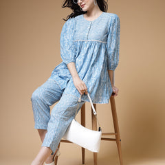 Indibelle-Sky-Blue-Ikat-Print-Co-ord-Set