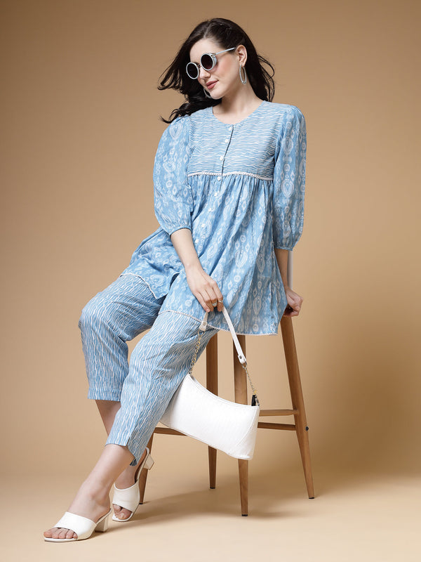 Indibelle-Sky-Blue-Ikat-Print-Co-ord-Set