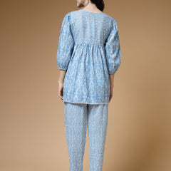 Indibelle-Sky-Blue-Ikat-Print-Co-ord-Set
