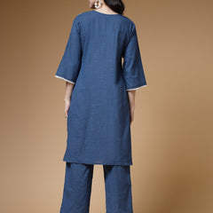 Indibelle-Blue-Solid-Co-ord-Set
