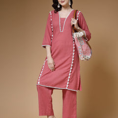 Indibelle-Peach-Solid-Co-ord-Set