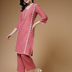 Indibelle-Peach-Solid-Co-ord-Set
