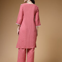 Indibelle-Peach-Solid-Co-ord-Set