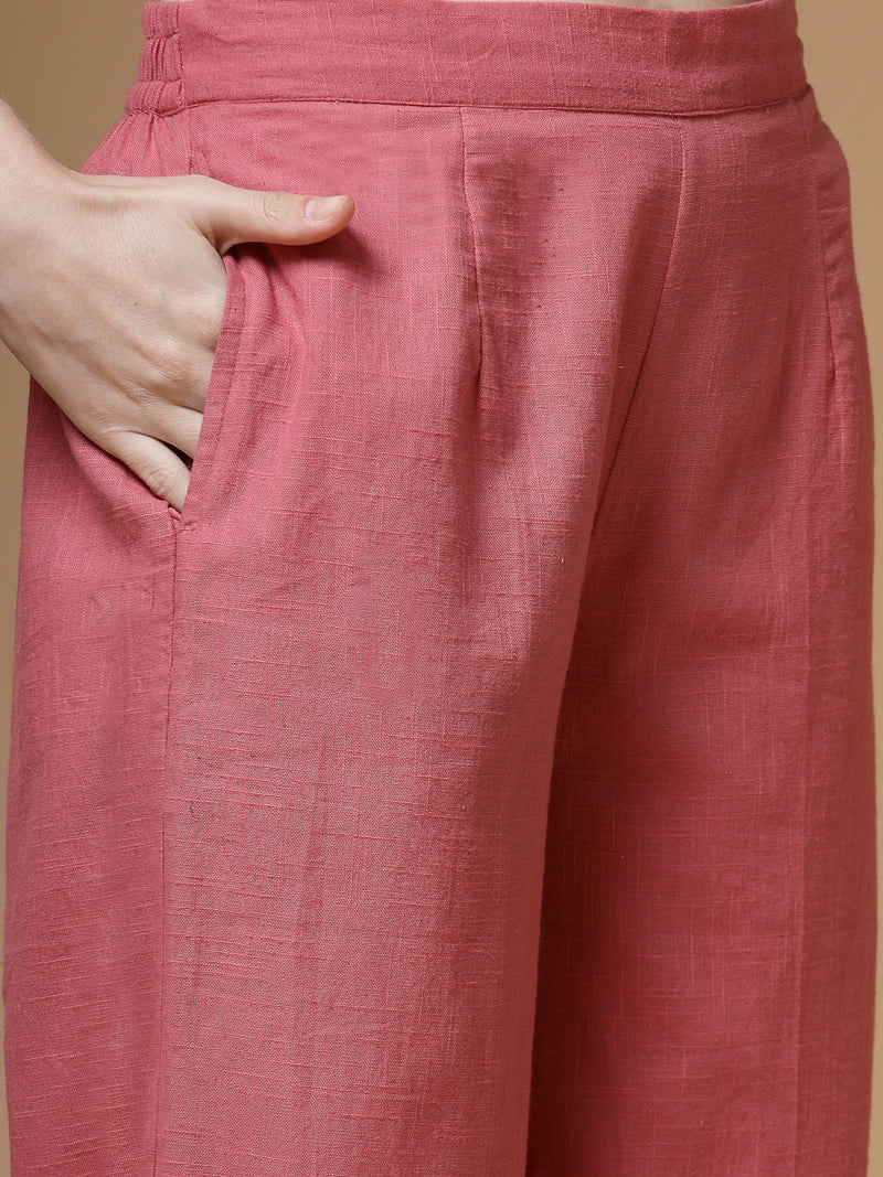 Indibelle-Peach-Solid-Co-ord-Set