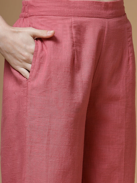 Indibelle-Peach-Solid-Co-ord-Set