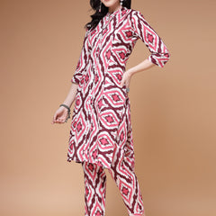 Indibelle-Wine-Ikat-Print-Co-ord-Set