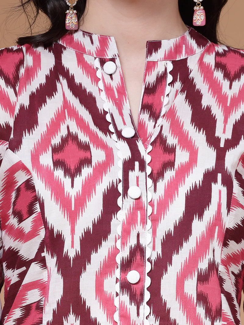 Indibelle-Wine-Ikat-Print-Co-ord-Set