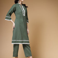 Indibelle-Green-Kantha-Co-Ord-Set