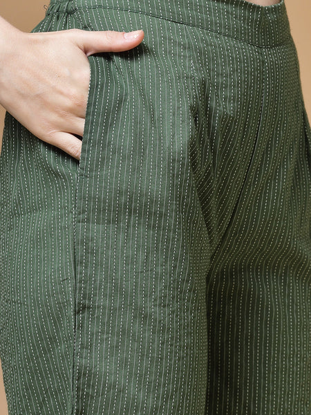 Indibelle-Green-Kantha-Co-Ord-Set