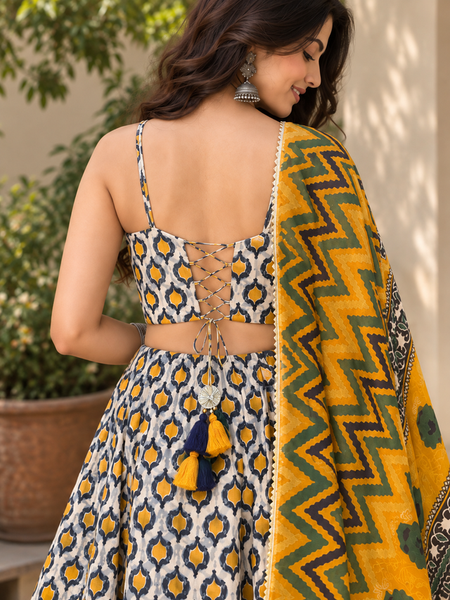 Mustard Muse Lehenga Set