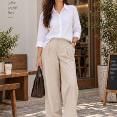 Indibelle Women’s Urban Chic Shirt & Trouser Co-Ord Set