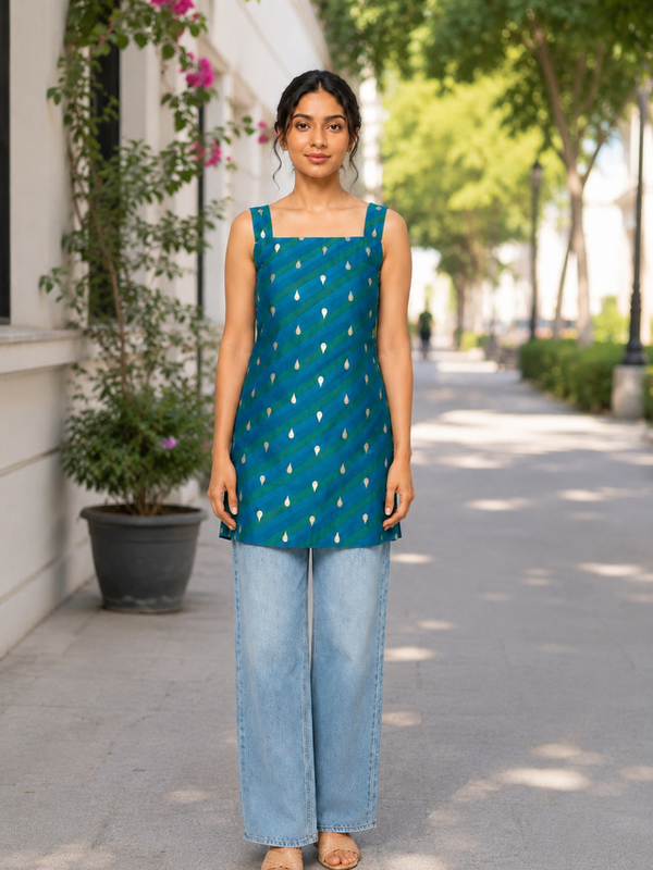 Indibelle Chatpati Silk Short Kurti
