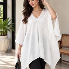 Indibelle Premium linen blend Cape Top