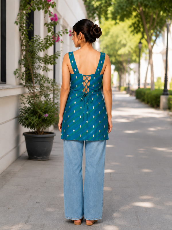 Indibelle Chatpati Silk Short Kurti