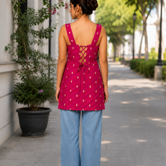 Indibelle Chatpati Silk Short Kurti