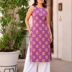 Indibelle Women’s Floral Printed Cotton Kurti