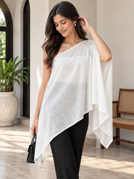 Indibelle Premium linen blend Cape Top
