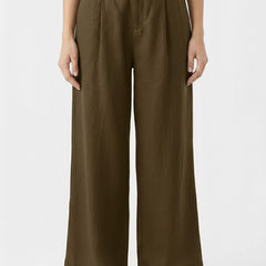 Women Wide Leg Linen Trousers