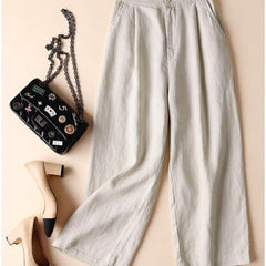 Women's High-Waisted Wide-Leg Trousers