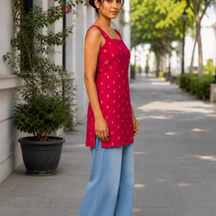 Indibelle Chatpati Silk Short Kurti