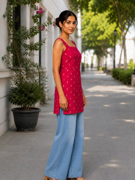 Indibelle Chatpati Silk Short Kurti