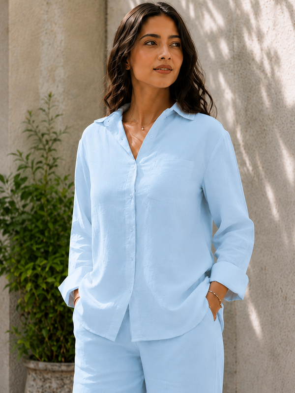 Indibelle Premium Double Gauze Cotton Relaxed-Fit Co-ord Set