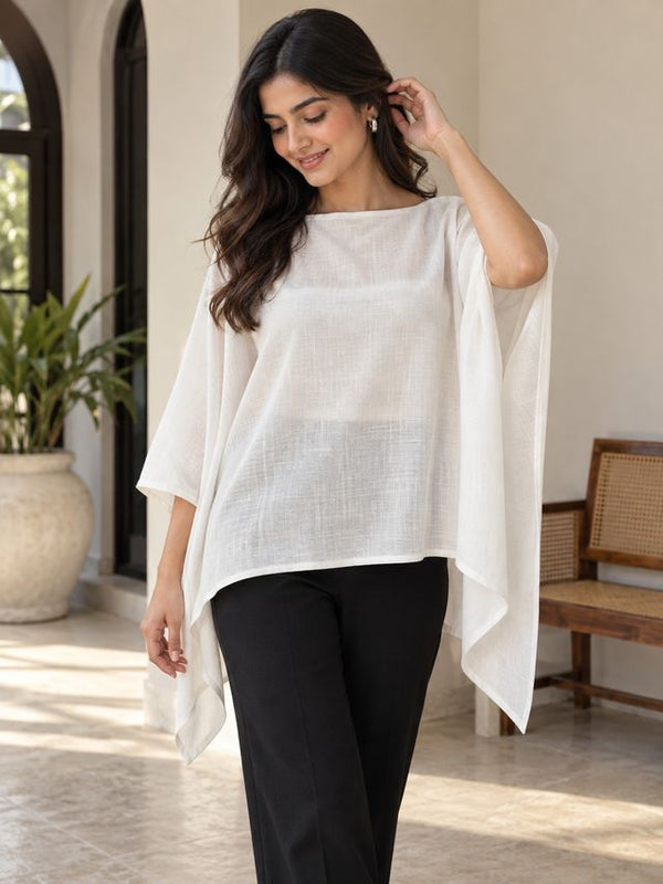 Indibelle Premium linen blend Cape Top