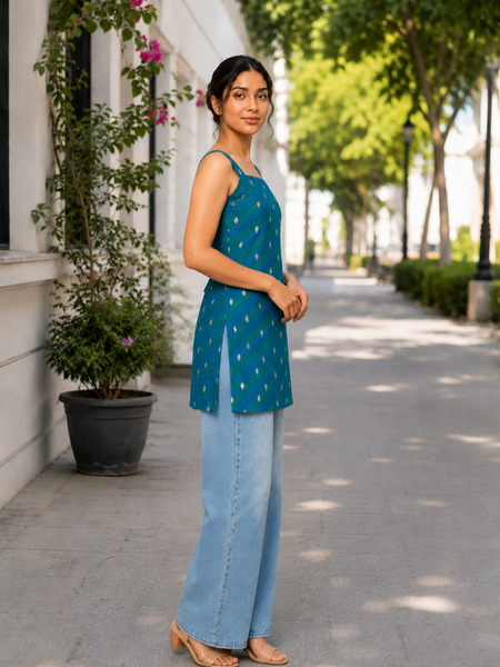 Indibelle Chatpati Silk Short Kurti