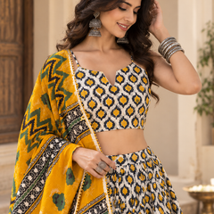 Mustard Muse Lehenga Set