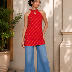 Indibelle Chatpati Silk Short Kurti