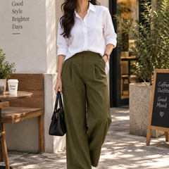 Indibelle Women’s Urban Chic Shirt & Trouser Co-Ord Set