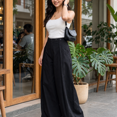 Indibelle Overlap Wide--Leg Trousers