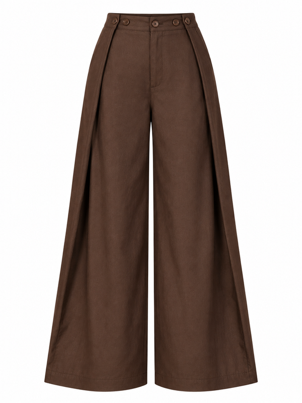 Indibelle Overlap Wide--Leg Trousers