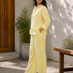 Indibelle Premium Double Gauze Cotton Relaxed-Fit Co-ord Set