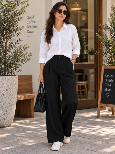 Indibelle Women’s Urban Chic Shirt & Trouser Co-Ord Set