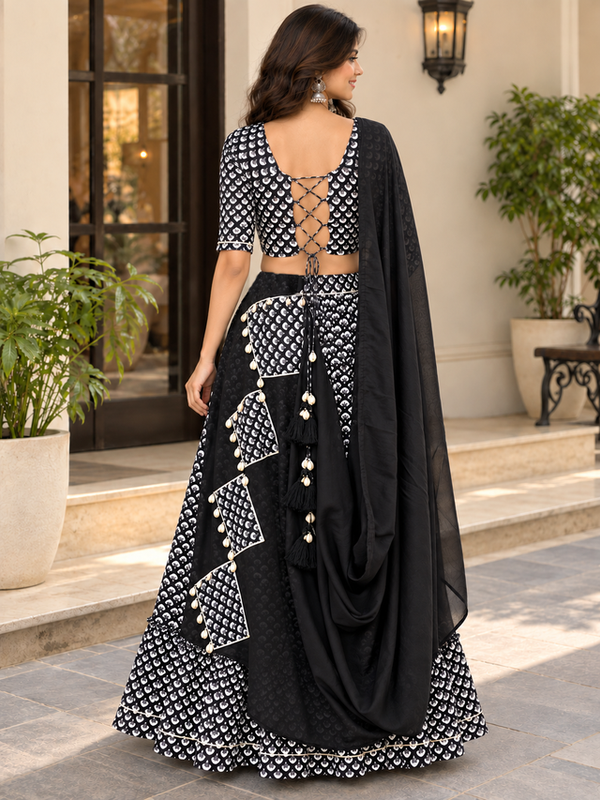 Indibelle Cotton Printed Lehenga Set