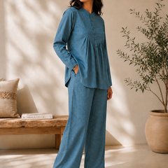 Indibelle Linen-Touch Relaxed Fit Co-ord Set