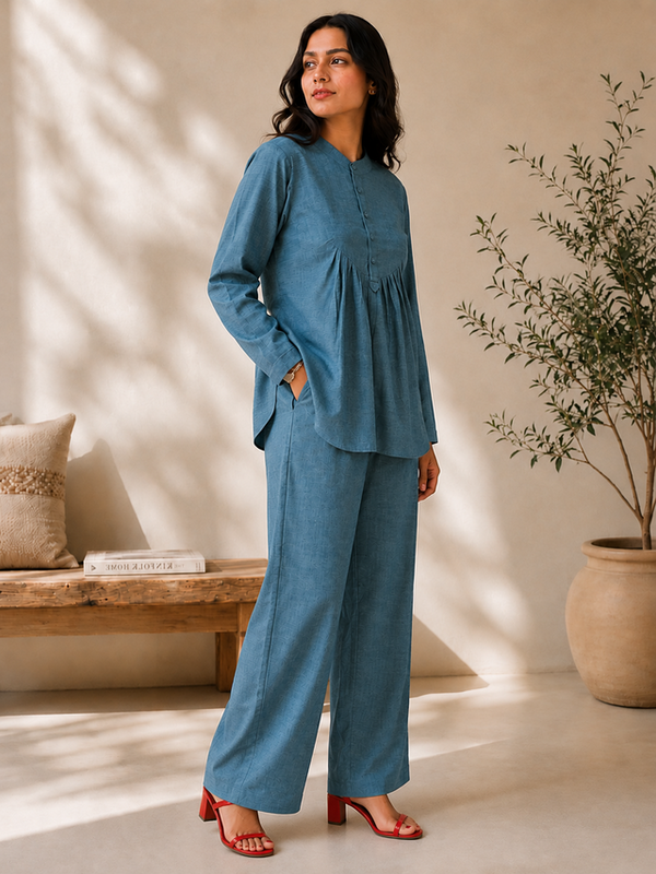 Indibelle Linen-Touch Relaxed Fit Co-ord Set