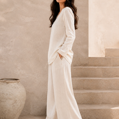 Indibelle Premium Women's Linen Blend Coord set