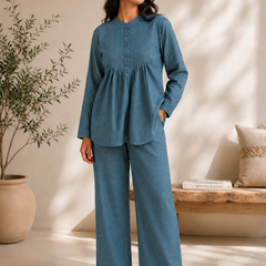 Indibelle Linen-Touch Relaxed Fit Co-ord Set
