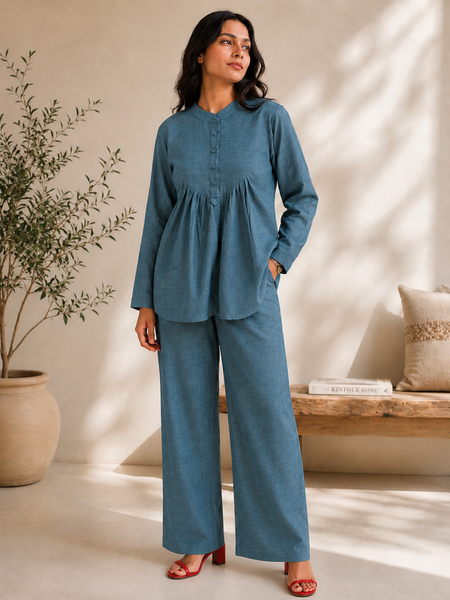 Indibelle Linen-Touch Relaxed Fit Co-ord Set