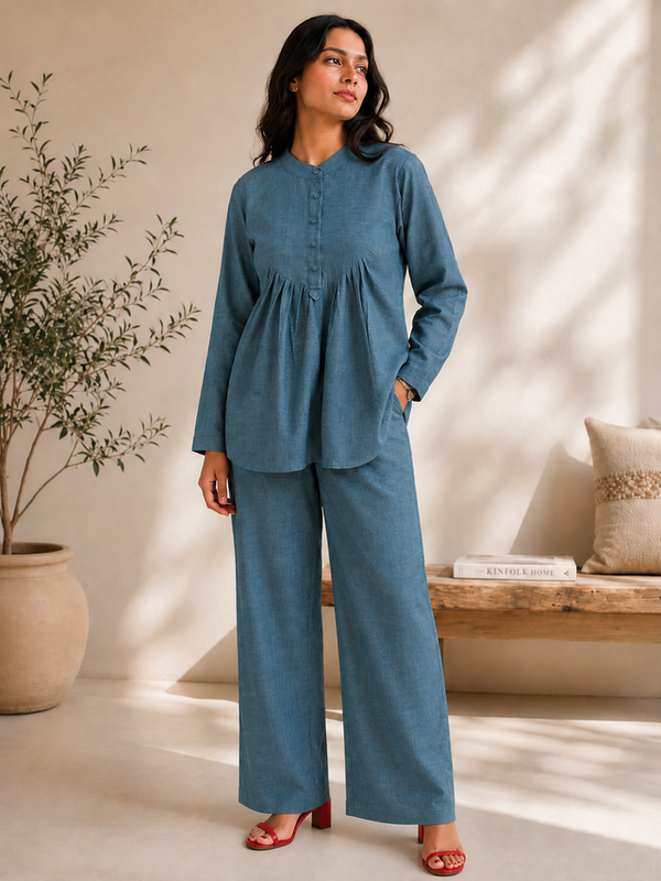 Indibelle Linen-Touch Relaxed Fit Co-ord Set