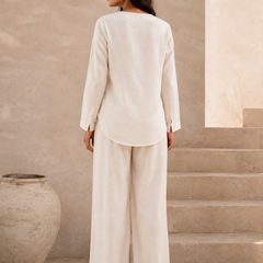 Indibelle Premium Women's Linen Blend Coord set
