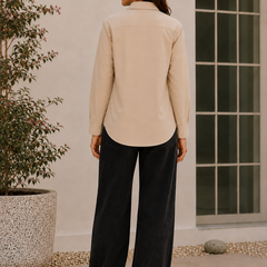Indibelle Premium Linen Blend Coffee Brown Shirt