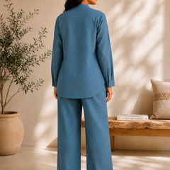 Indibelle Linen-Touch Relaxed Fit Co-ord Set